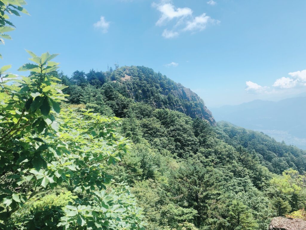 三ッ峠山が見えます