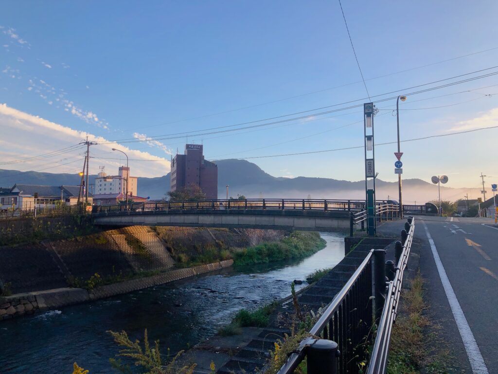 気持ちいい早朝の景色