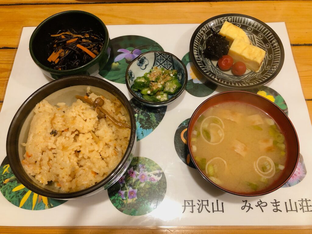 炊き込みご飯が美味しかった！