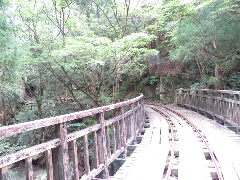 トロッコ道にでました