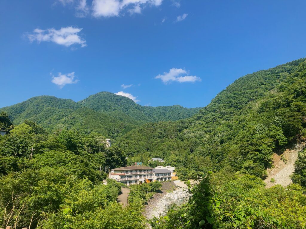 下山後は中川温泉の信玄館でのんびり