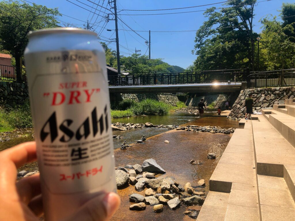 下山後のビールが最高🍺
