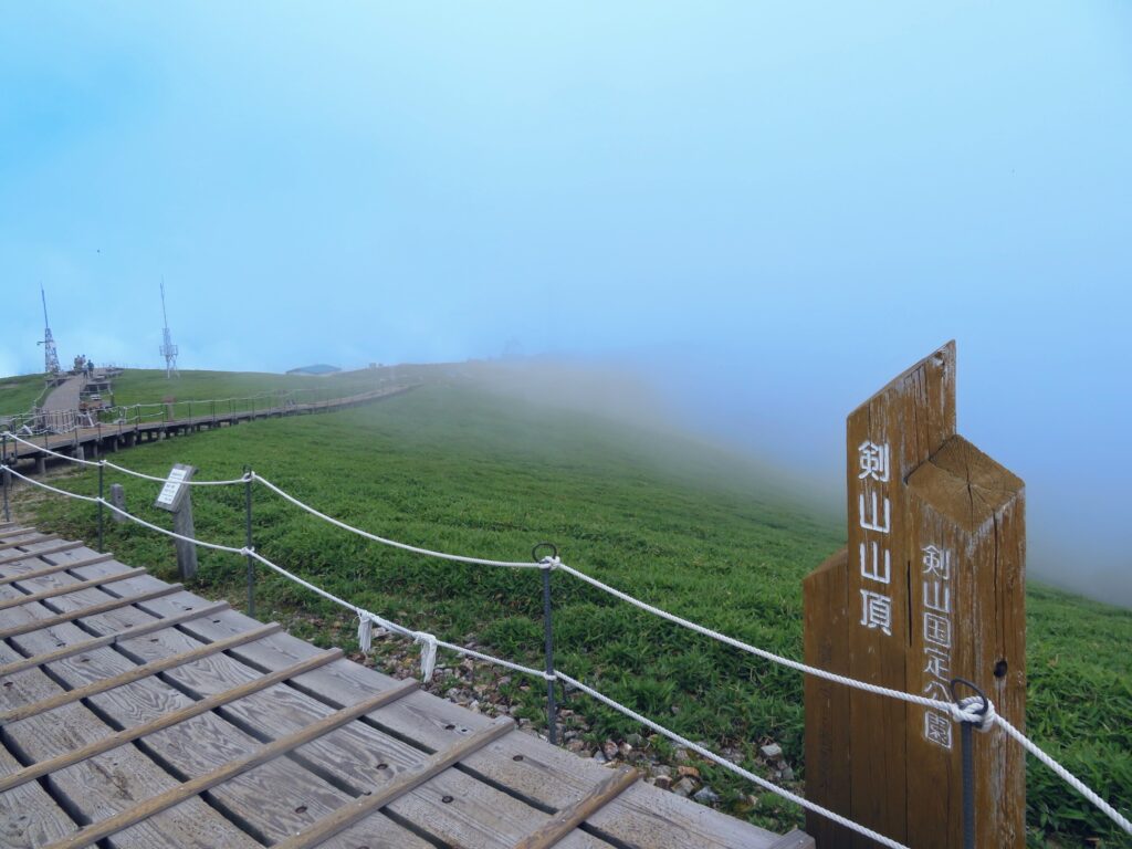 山頂からの景色