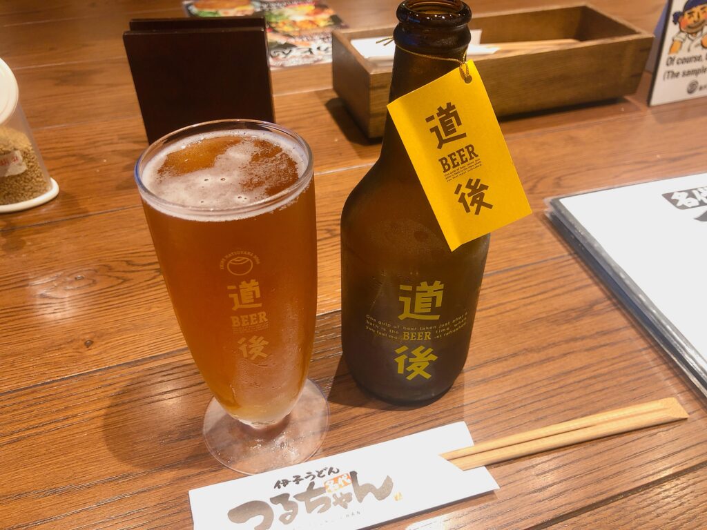 温泉で温まった後はやはりビール🍺