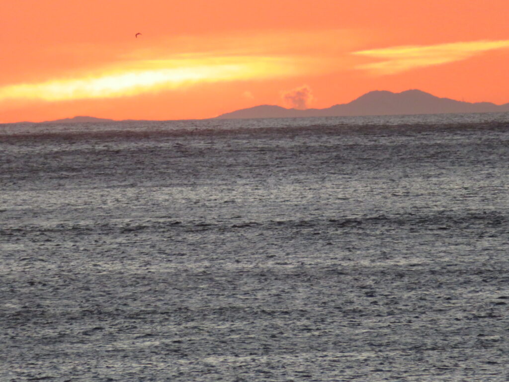 だいぶ空が赤くなってきました