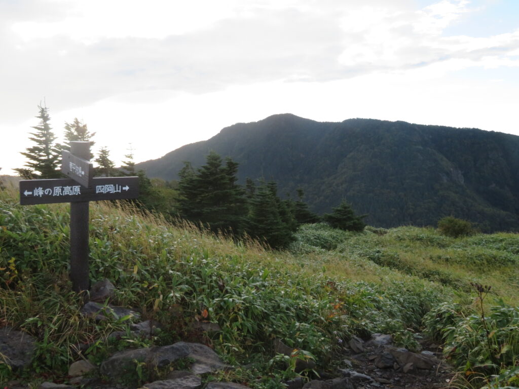 四阿山が見えました