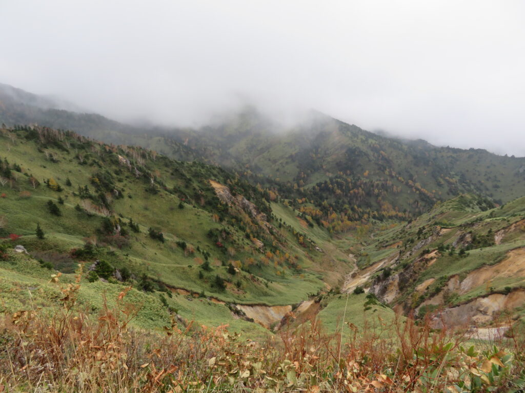 絶景ポイントですが真っ白です