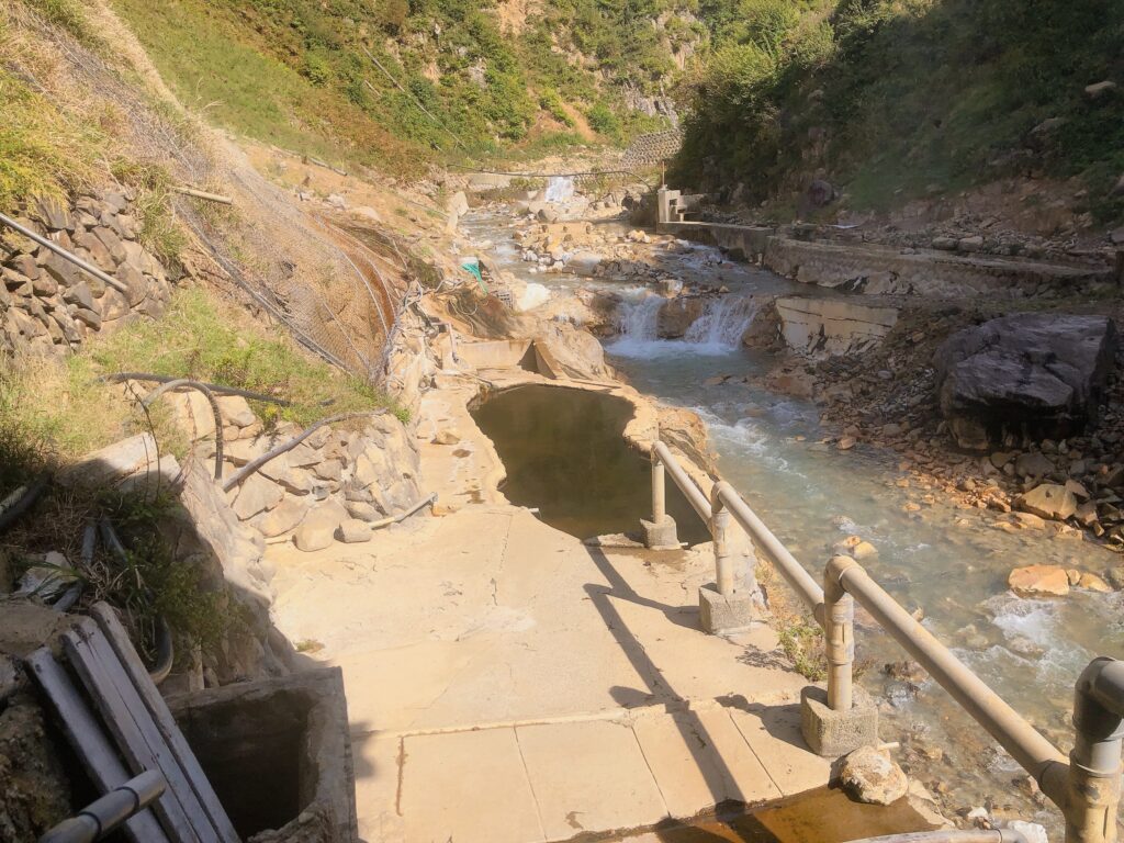 開放感のある露天風呂です