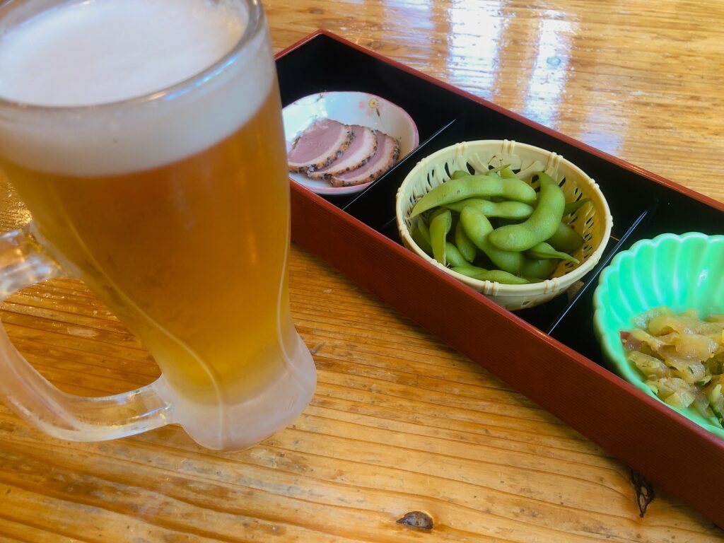 アルカリ性(ph10)の温泉がトロトロで最高でした!
ビールセットを注文!