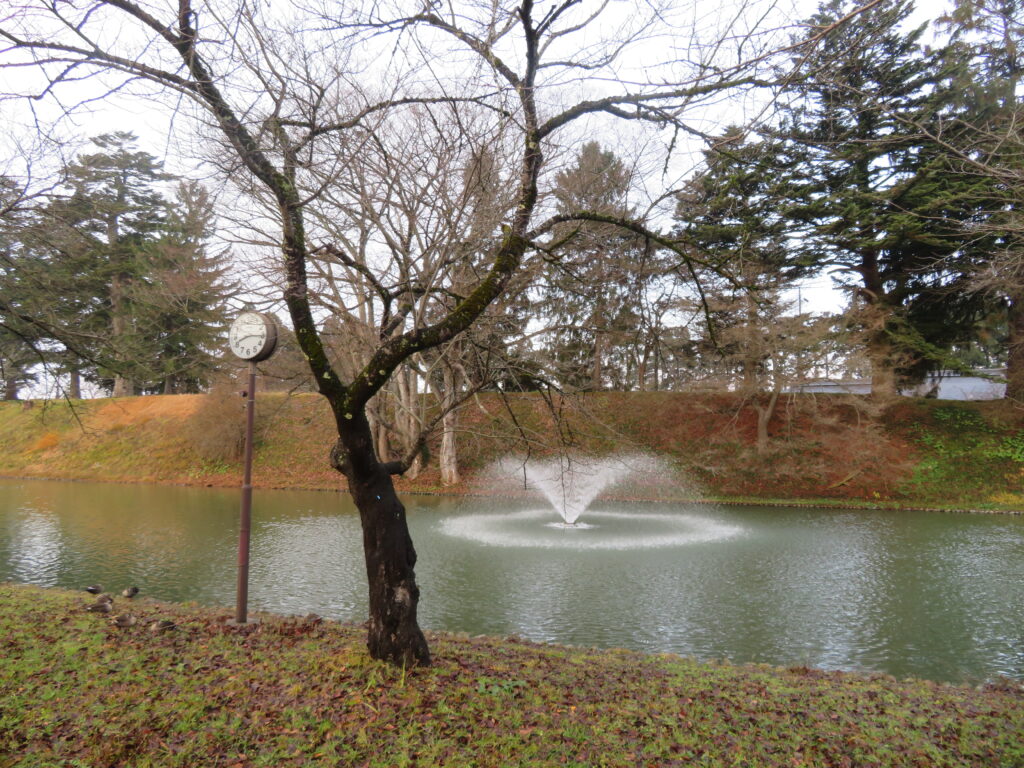 新庄城址(最上公園)に到着
