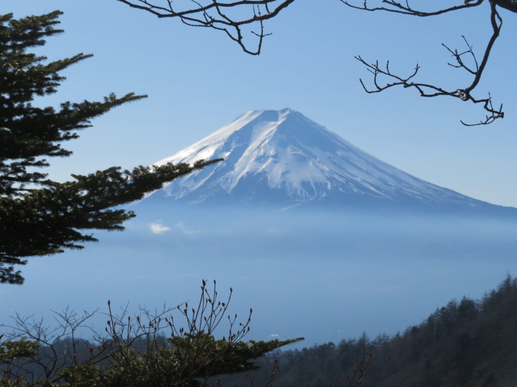 綺麗な富士山を眺めながら歩きます