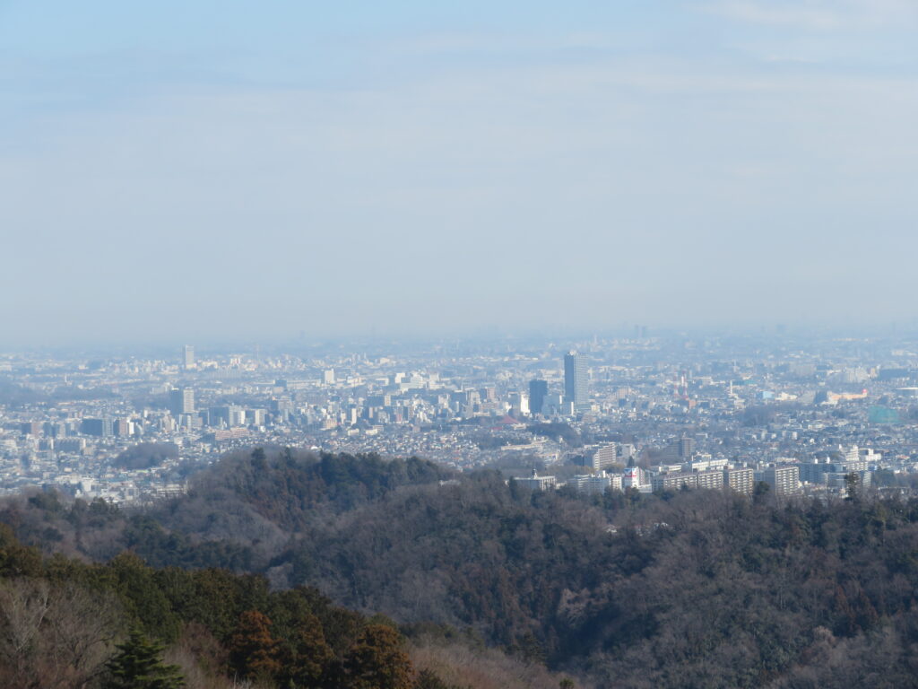 稲荷山まで下ってきました
都心が綺麗