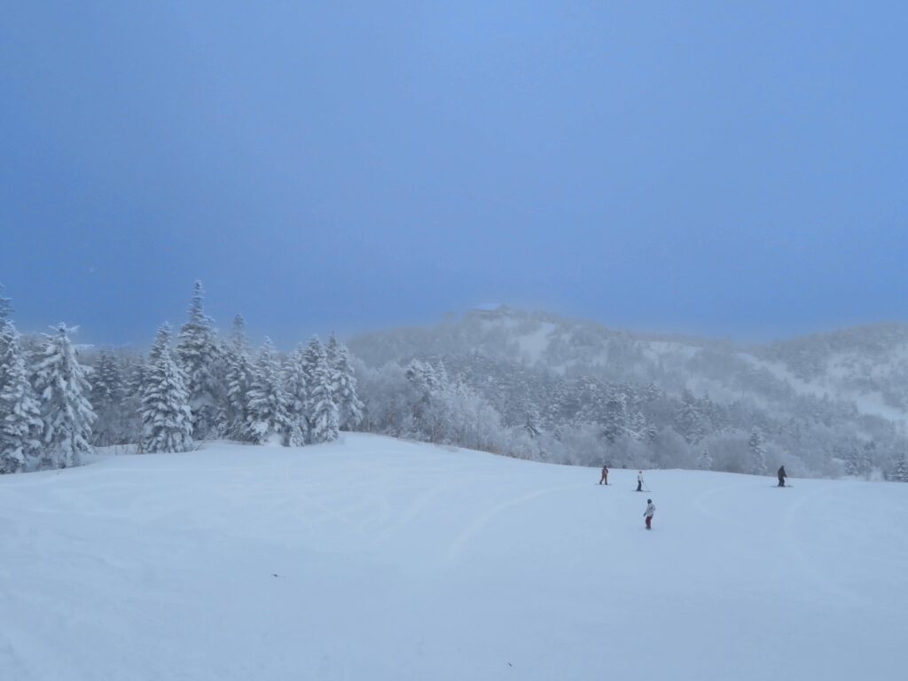 今日も寺子屋スキー場にきました
寺子屋は滑りやすくて楽しい！