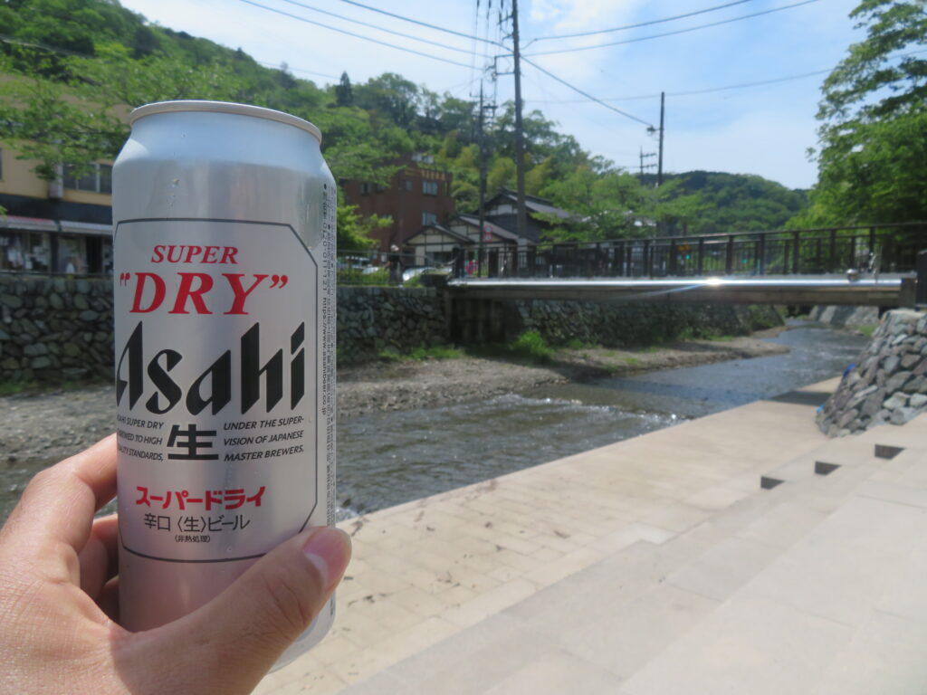 下山後のビール🍺
