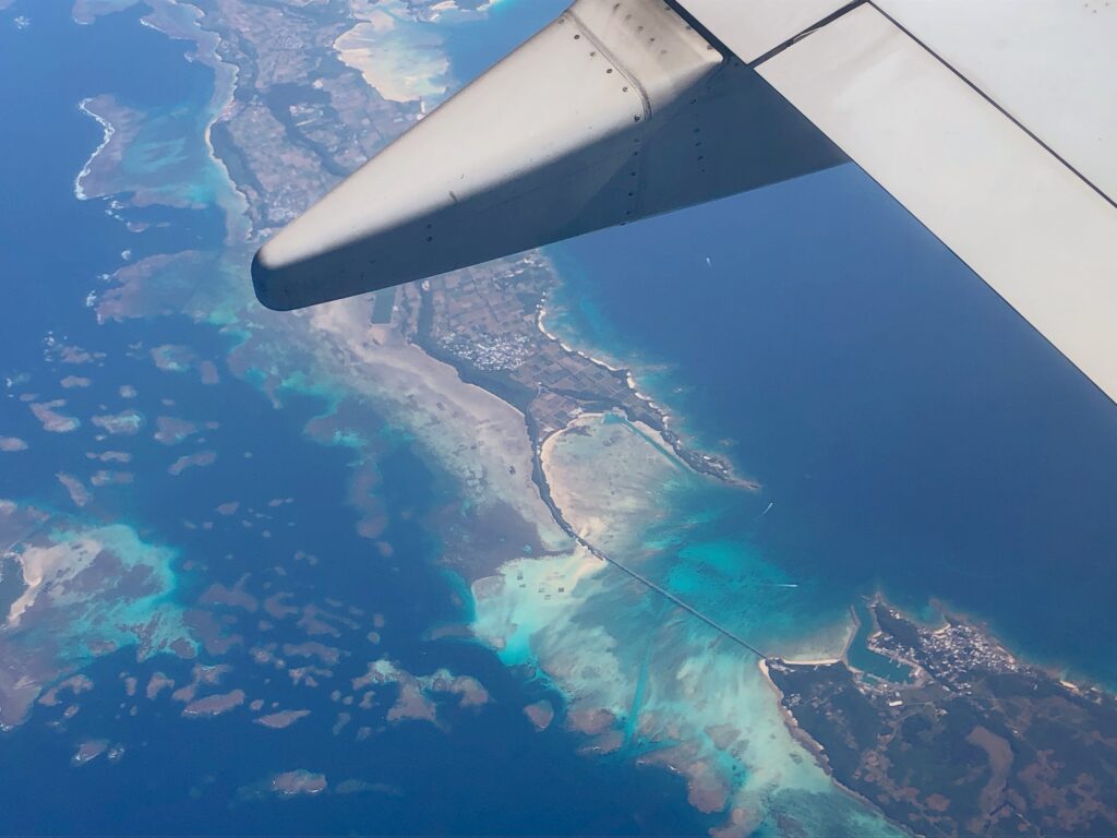 宮古島が見えました！
今度は宮古島にも行ってみたいです