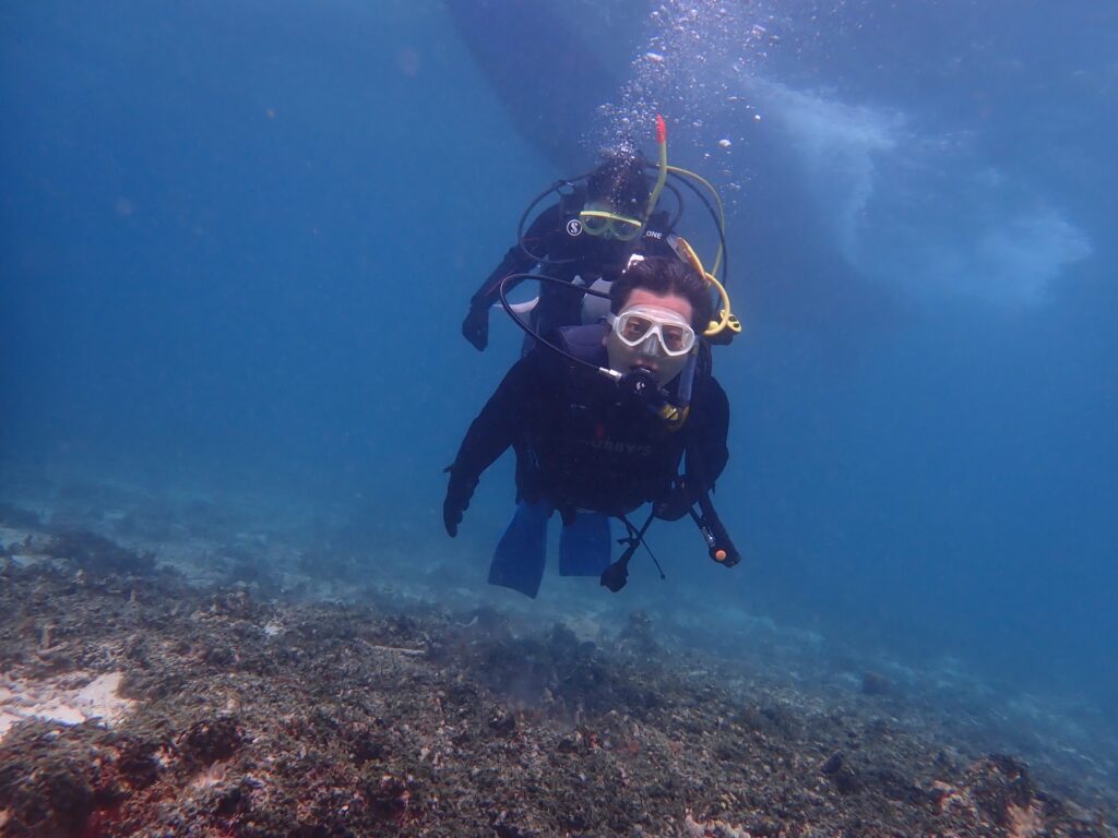 久しぶりのダイビング開始
まだバランスが難しい