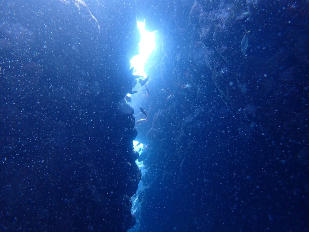 海底の割れ目