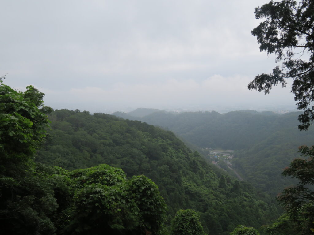 稲荷山の山頂
都心方面は真っ白です・・・