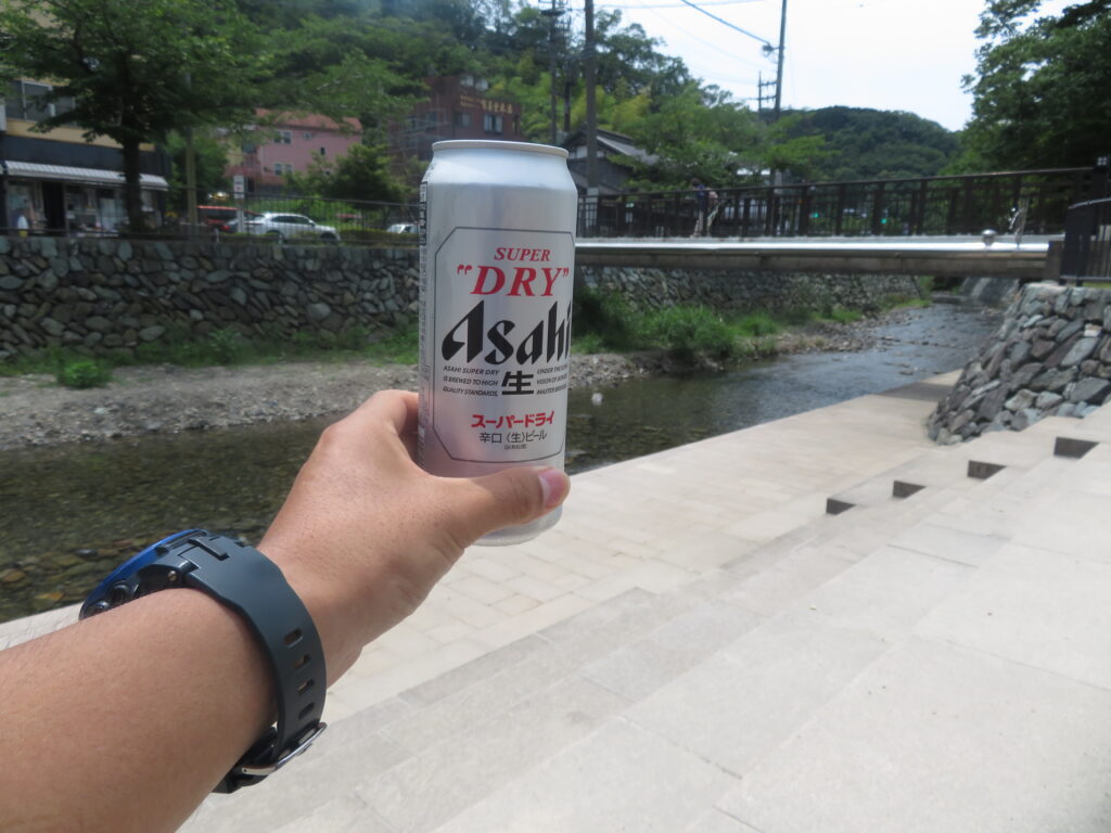 下山後のビール🍺
