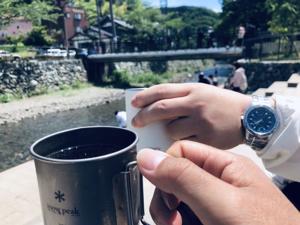 下山後の乾杯🍺