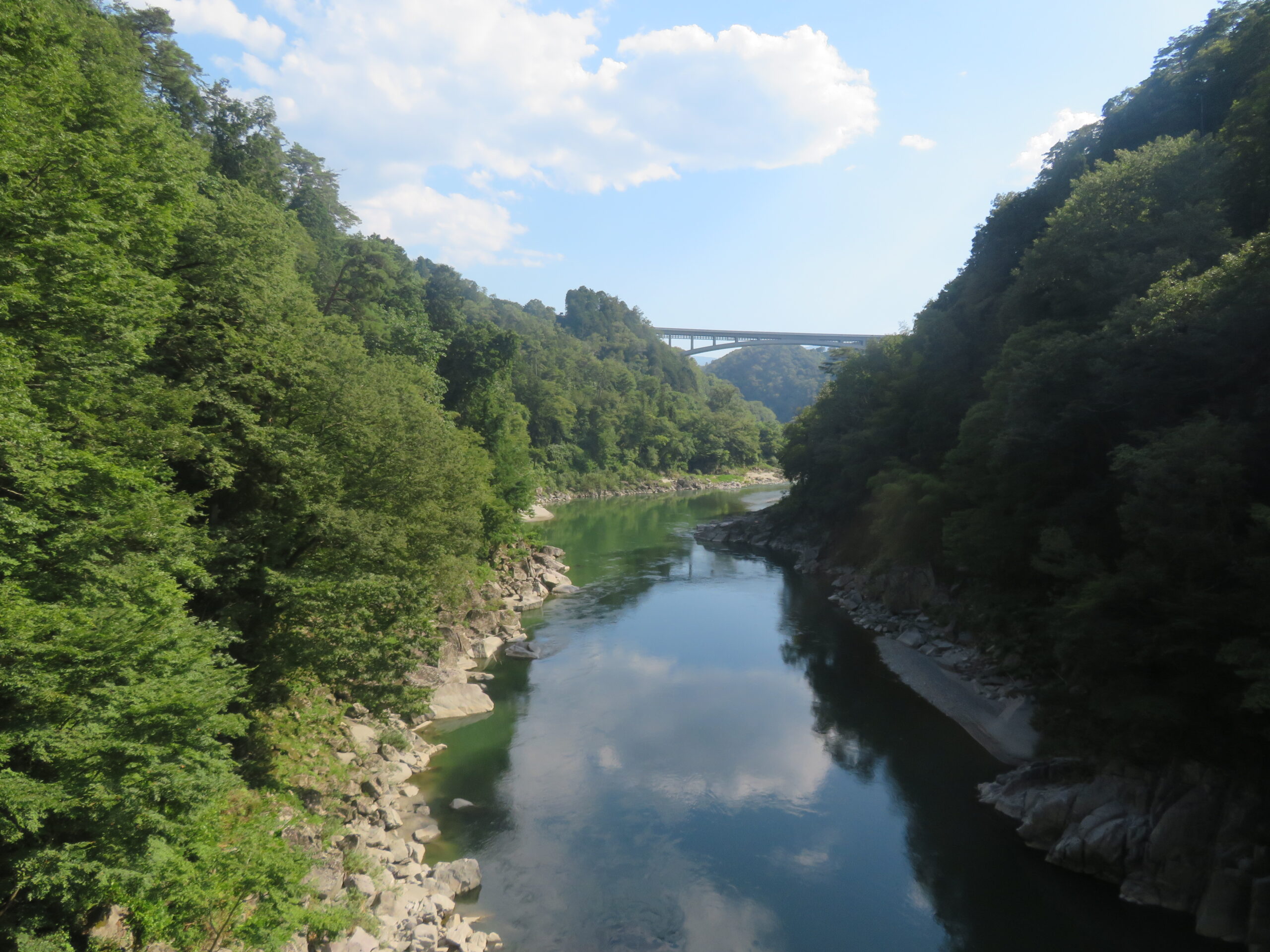天龍峡大橋が見えます
「そらさんぽ」ができますよ
