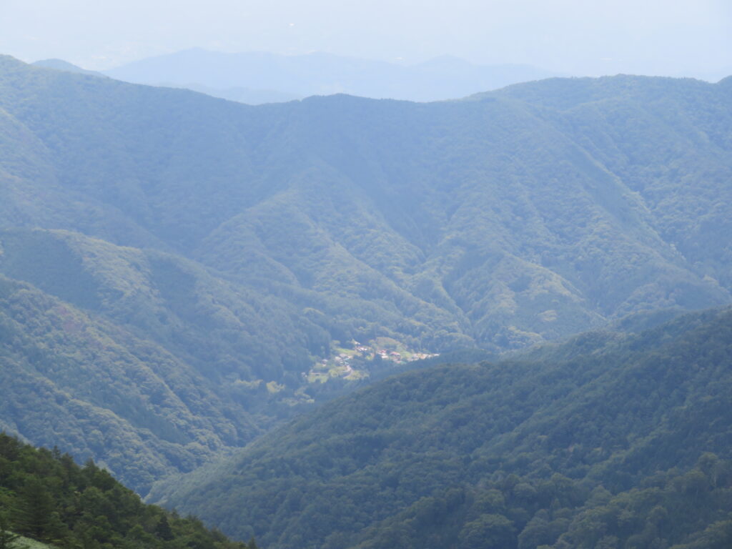 清内路の街並み