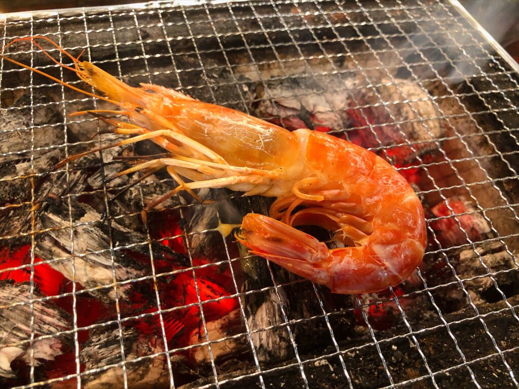 大きいエビ🦐
頭もカリカリに焼くと美味しい!
